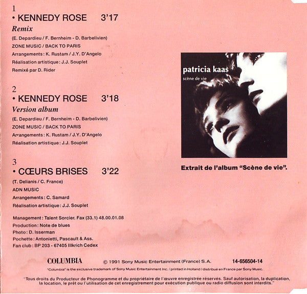 Patricia Kaas : Kennedy Rose (CD, Maxi)