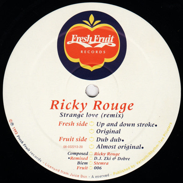 Ricky Rouge : Strange Love (Remix) (12")