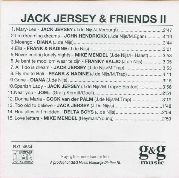 Jack Jersey, Various : Jack Jersey And Friends 2 (CD, Comp)