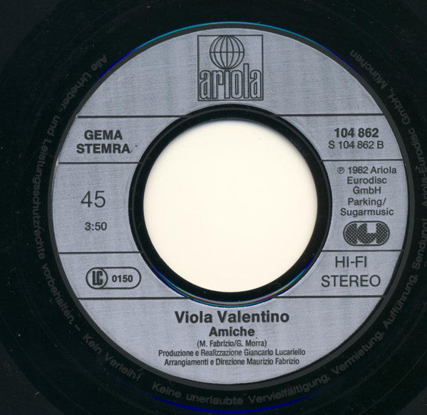 Viola Valentino : Sola (7", Single)