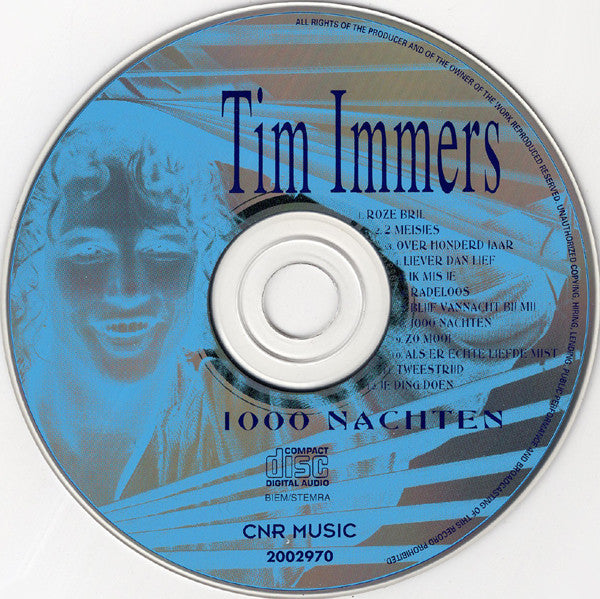 Tim Immers : 1000 Nachten (CD, Album)