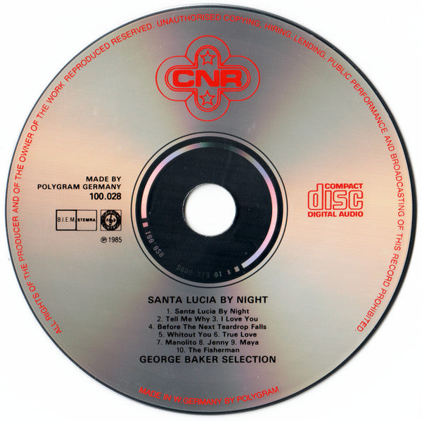 George Baker Selection : Santa Lucia By Night (CD, Album)