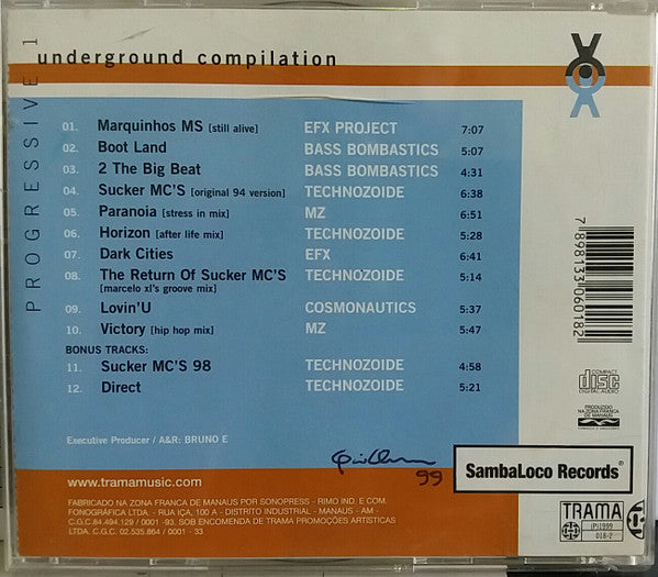 Various : Progressive 1 underground compilation (CD, Comp)