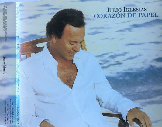 Julio Iglesias : Corazón De Papel (CD, Single, Promo)