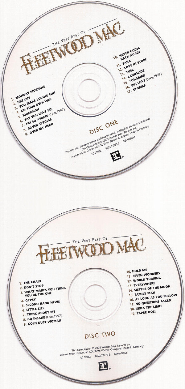 Fleetwood Mac : The Very Best Of Fleetwood Mac (2xCD, Comp, Enh, RM)