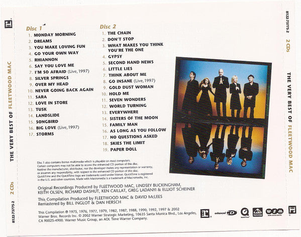 Fleetwood Mac : The Very Best Of Fleetwood Mac (2xCD, Comp, Enh, RM)