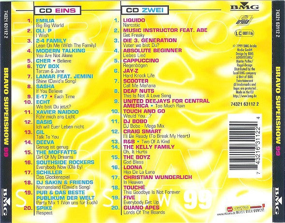 Various : Bravo Supershow 99 (2xCD, Comp)