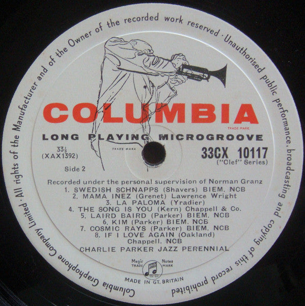 Charlie Parker : Jazz Perennial (LP, Album, Mono)