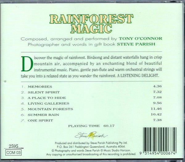 Tony O'Connor (2) : Rainforest Magic (CD, Album)
