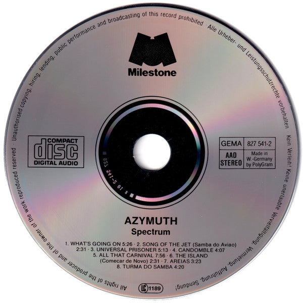 Azymuth : Spectrum (CD, Album)