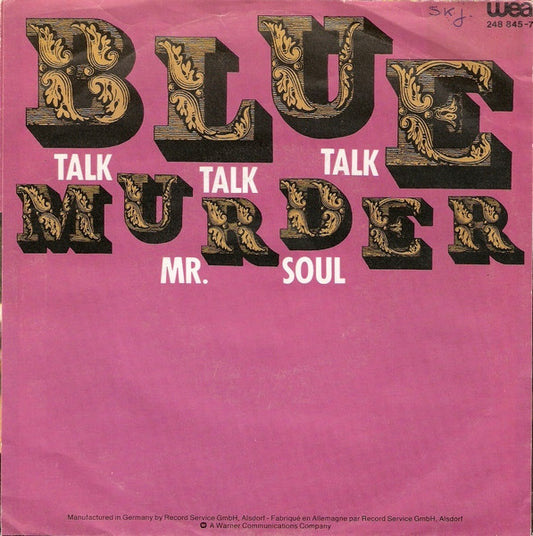 Blue Murder : Talk Talk Talk (7", Single)