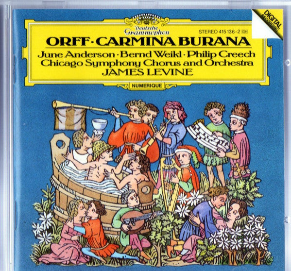 Carl Orff - June Anderson · Bernd Weikl · Philip Creech · Chicago Symphony Chorus And Chicago Symphony Orchestra · James Levine (2) : Carmina Burana (CD, Album, Pol)