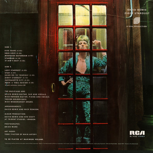 David Bowie : The Rise And Fall Of Ziggy Stardust And The Spiders From Mars (LP, Album, RE)