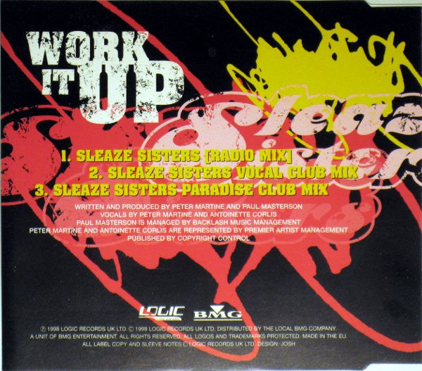 Sleaze Sisters : Work It Up (CD, Single)