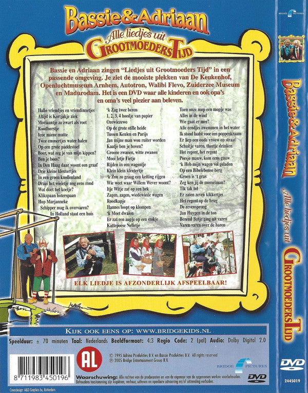 Bassie & Adriaan : Alle Liedjes Uit Grootmoederstijd (DVD, RE, PAL)