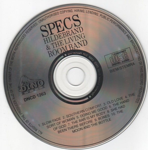 Specs Hildebrand & The Living Room Band : The Moon And The Bottle (CD, Album)