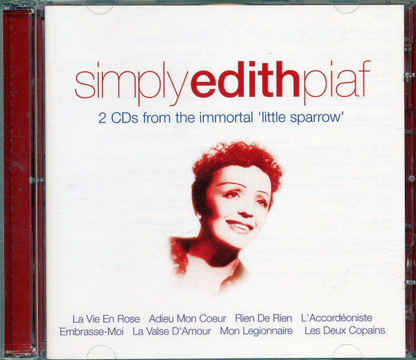 Edith Piaf : Simply Edith Piaf (2xCD, Comp)