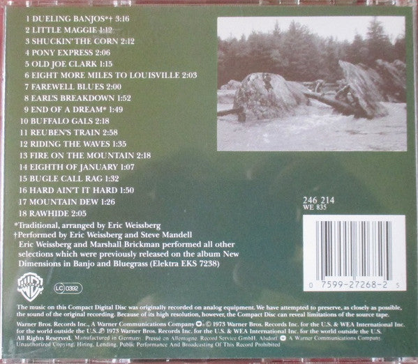 Eric Weissberg And Steve Mandell, Marshall Brickman : "Dueling Banjos" From The Original Soundtrack Deliverance (CD, Album, RE)