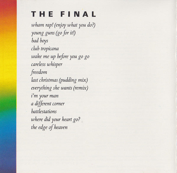 Wham! : The Final (CD, Comp, RE)