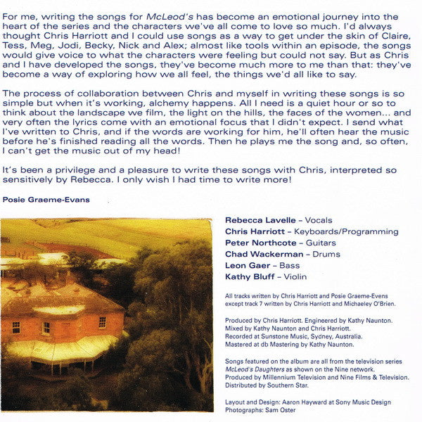 Rebecca Lavelle : McLeod's Daughters (Songs From The Series) (CD, Album)