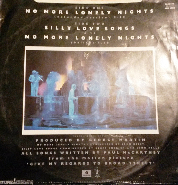 Paul Mccartney : No More Lonely Nights (12", Maxi)