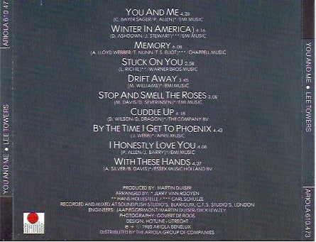 Lee Towers : You And Me (CD, Album)