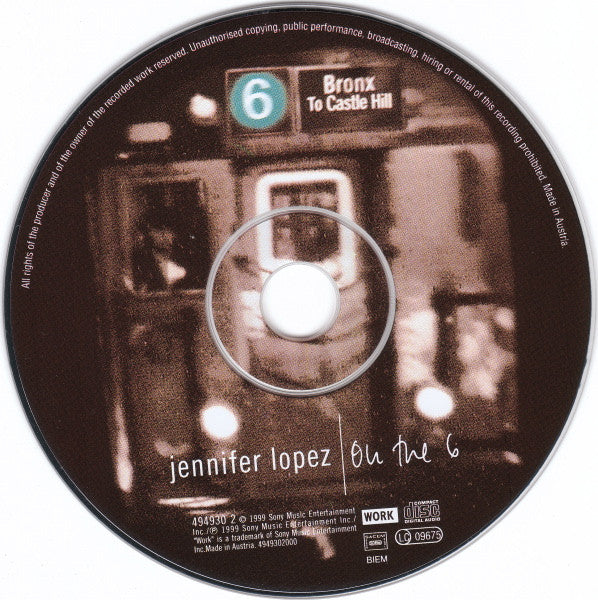 Jennifer Lopez : On The 6 (CD, Album)
