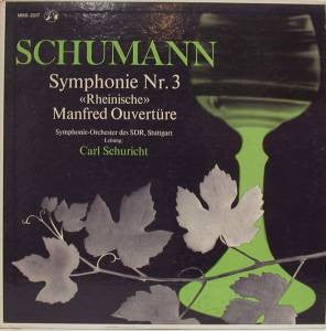 Schumann*, Symphonie-Orchester Des SDR, Stuttgart* · Carl Schuricht : Symphonie Nr. 3 "Rheinische" / Manfred Ouvertüre (LP)