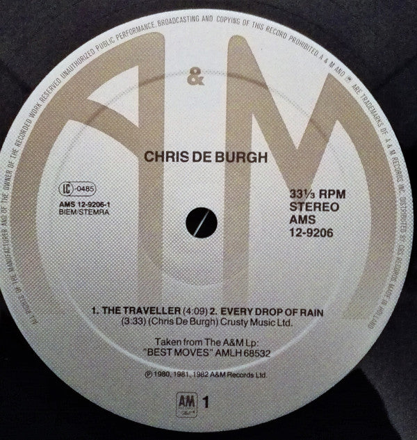 Chris De Burgh : The Traveller (12", EP, Maxi)