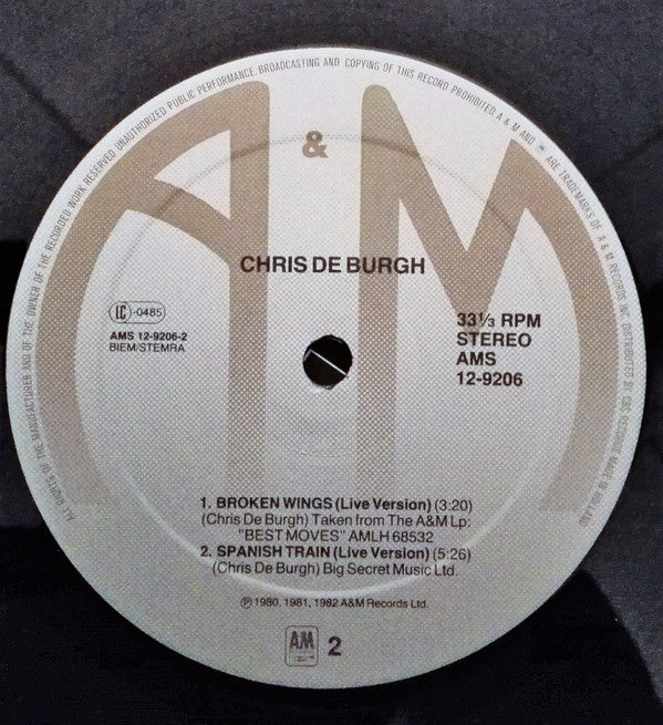 Chris De Burgh : The Traveller (12", EP, Maxi)