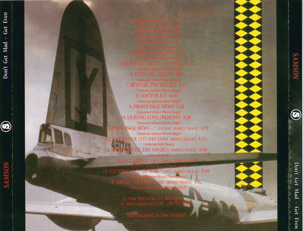 Samson (3) : Don't Get Mad - Get Even (CD, Album, Unofficial)