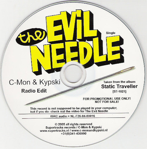 C-Mon & Kypski : The Evil Needle (CD, Single, Enh, Promo)