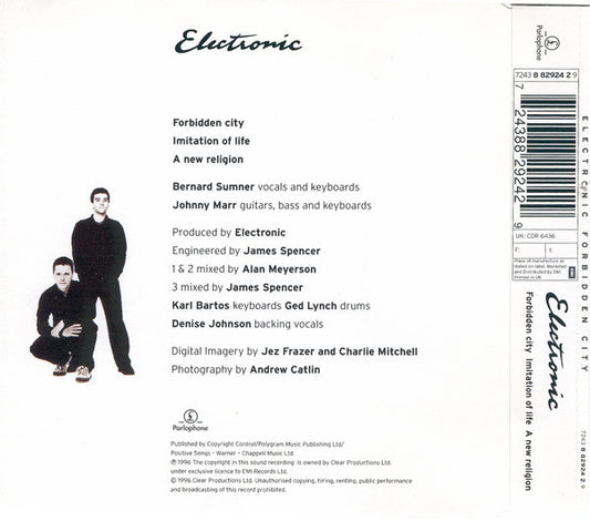 Electronic : Forbidden City (CD, Single)