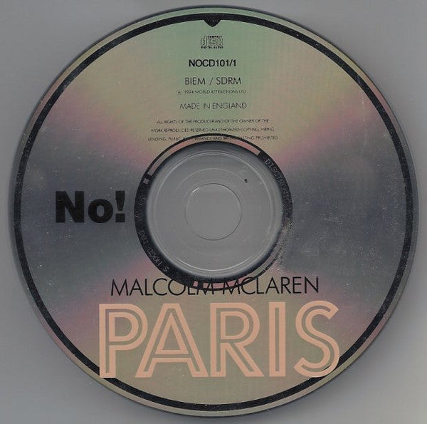 Malcolm McLaren : Paris (2xCD, Album, Ltd)