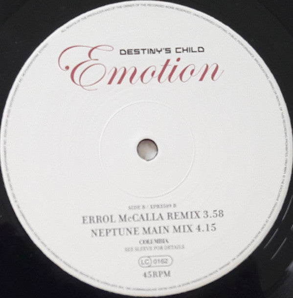 Destiny's Child : Emotion (12", Promo)