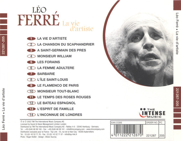 Léo Ferré : La Vie D'Artiste (CD, Comp)