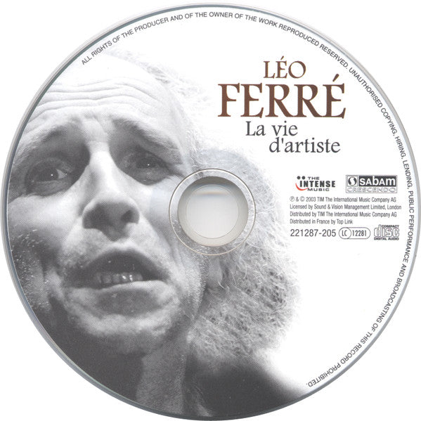 Léo Ferré : La Vie D'Artiste (CD, Comp)