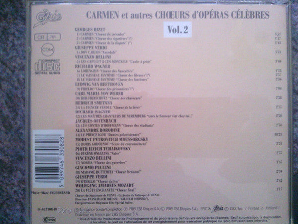 Various : Carmen et Autres Choeurs d' Opéras Célèbres  - Vol.2 (CD, Comp)