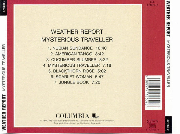 Weather Report : Mysterious Traveller (CD, Album, RE, RM)