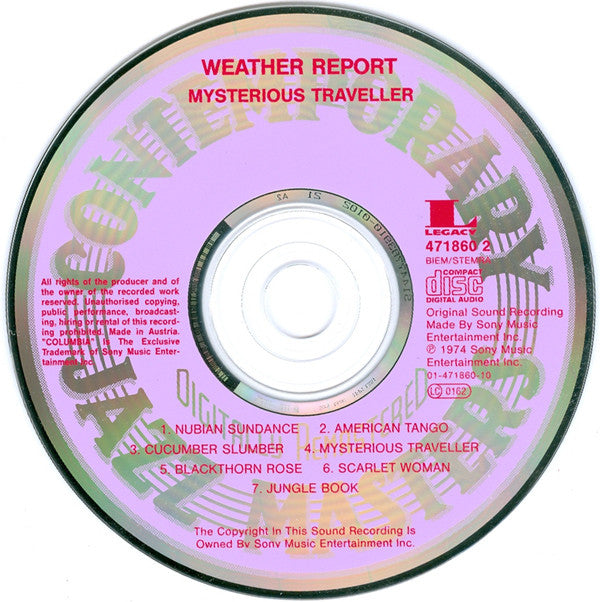 Weather Report : Mysterious Traveller (CD, Album, RE, RM)