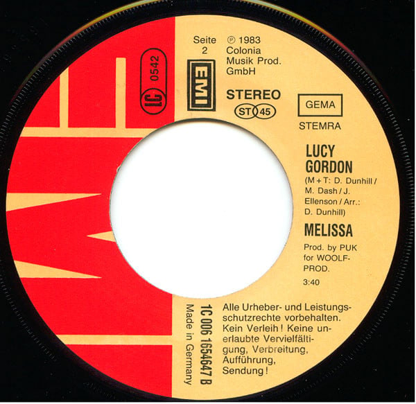 Melissa (10) : We All Live Together - So Bad (7", Single)