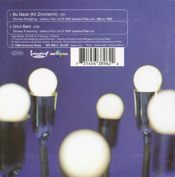 Tarkan : Bu Gece (Kir Zincirlerini) (CD, Single, Car)