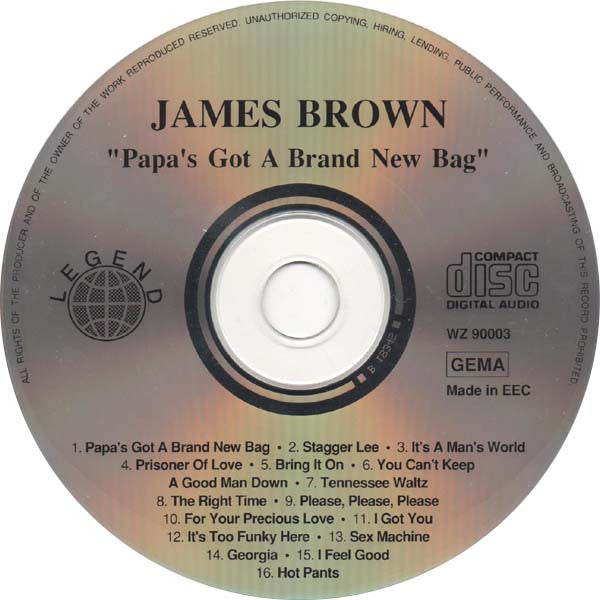 James Brown : Papa's Got A Brand New Bag (CD, Comp)