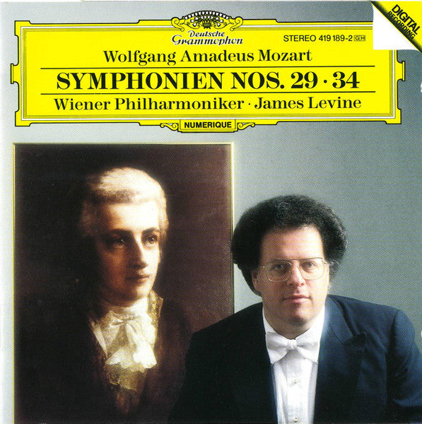 Wolfgang Amadeus Mozart, Wiener Philharmoniker, James Levine (2) : Symphonien Nos. 29 • 34 (CD)