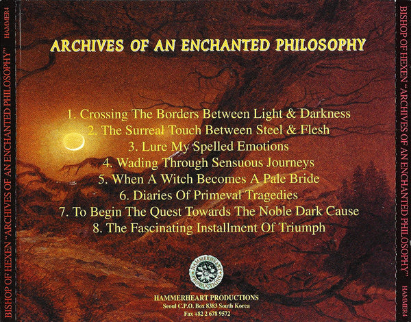 Bishop Of Hexen : Archives Of An Enchanted Philosophy (CD, Album)