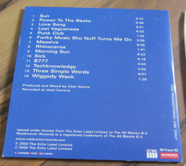 Utah Saints : Two (CD, Album, Promo, Car)