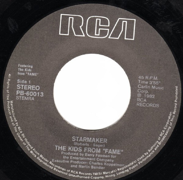 The Kids From Fame : Starmaker (7", Single)