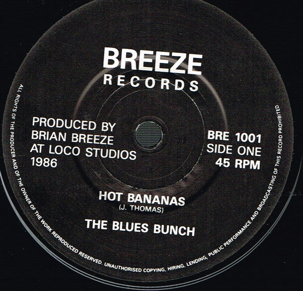 The Blues Bunch : Hot Bananas / The Time (7", Single)