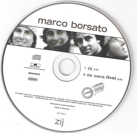 Marco Borsato : Zij (CD, Single, Car)