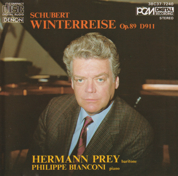 Franz Schubert : Hermann Prey Baritone Philippe Bianconi : Winterreise Op.89 D911 (CD)